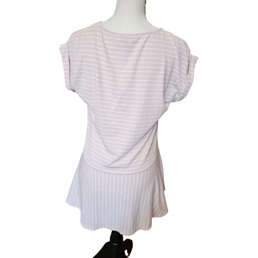 Jones New York Pink Striped Top - Picture 6 of 12